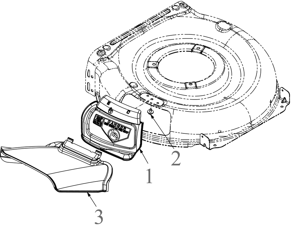 Side Discharge Chute Diagram and Parts List for SC500 (12AVP2C)(2022) Cub Cadet Lawn Mower